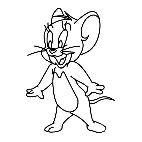 动画片猫和老鼠简笔画图片