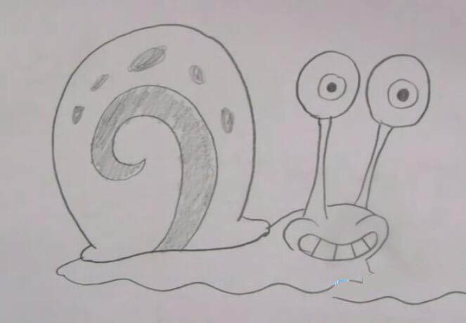 简单五步画出可爱蜗牛