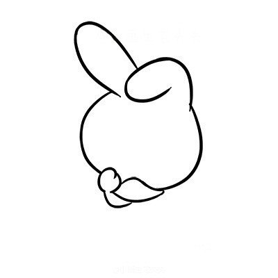 萌萌的卡通兔子简笔画