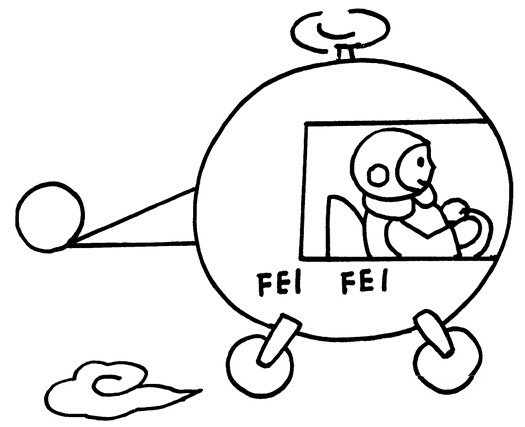 卡通直升飞机的简笔画图片大全