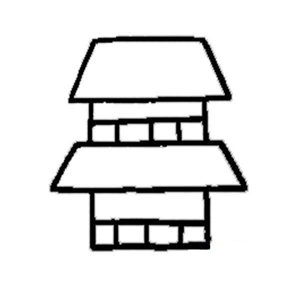 最简单的房子画法