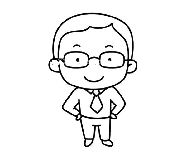 第五步 画出腿和脚