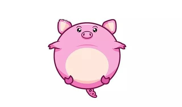粉色小猪的画法