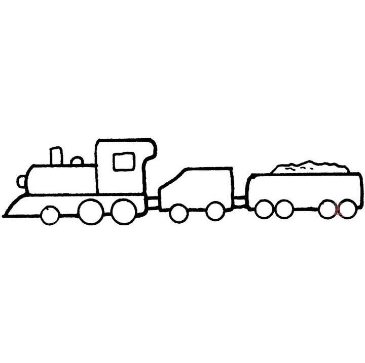 教你画简单的火车