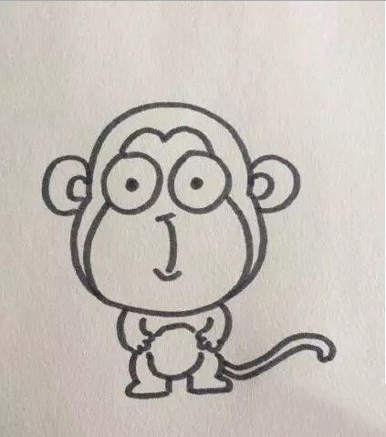 简单的猴子简笔画