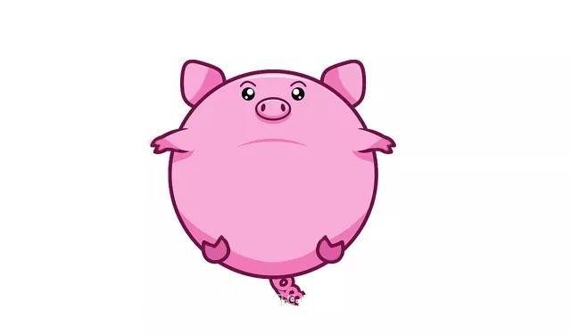 粉色小猪的画法