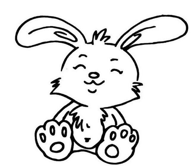 兔子简笔画大全 可爱的卡通兔子简笔画