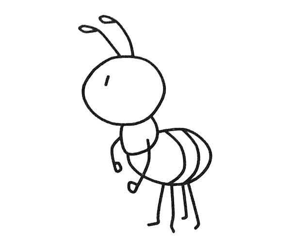 卡通蚂蚁简笔画图片3