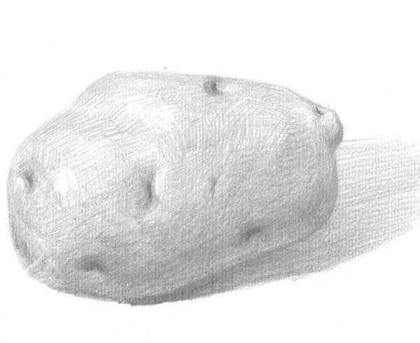 素描土豆的绘画技法