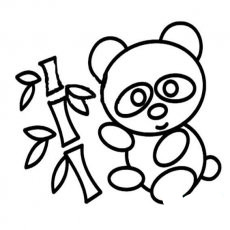 可爱小熊猫简笔画