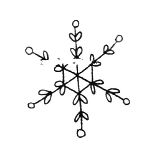 4.各种造型的雪花真漂亮啊!