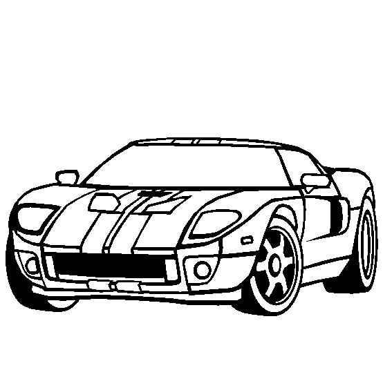 福特超级跑车简笔画图片
