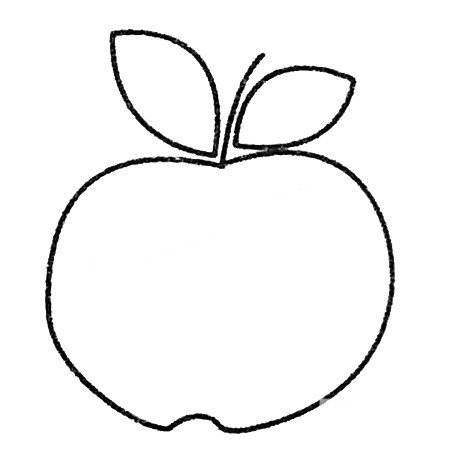 苹果简笔画大全及画法步骤