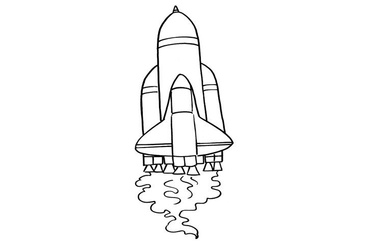 火箭简笔画图片1