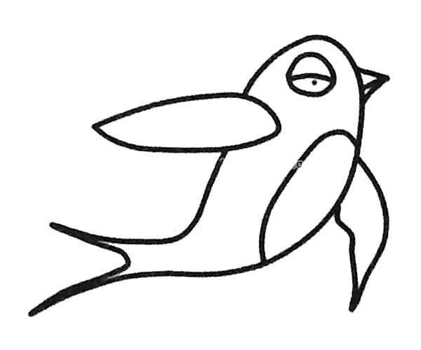 可爱的燕子简笔画图片3