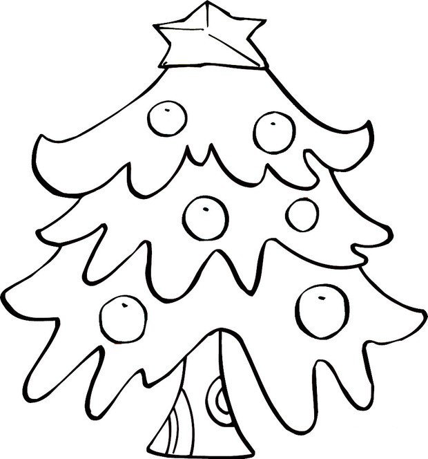 精美圣诞树简笔画大全