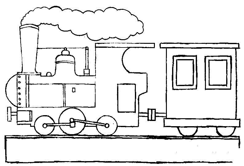 蒸汽火车简笔画图片大全