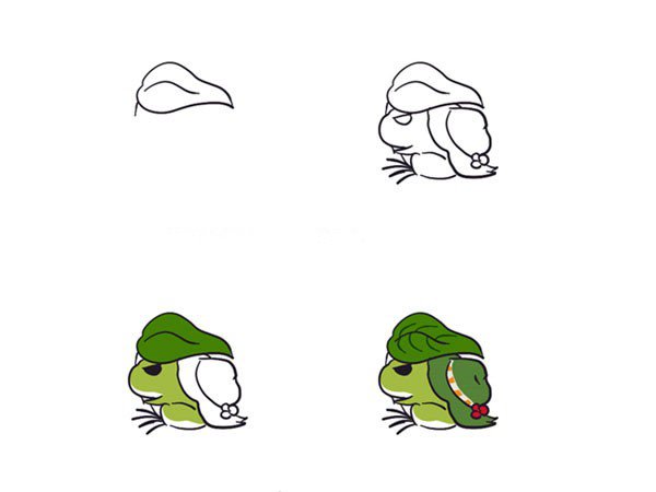 旅行青蛙的画法4