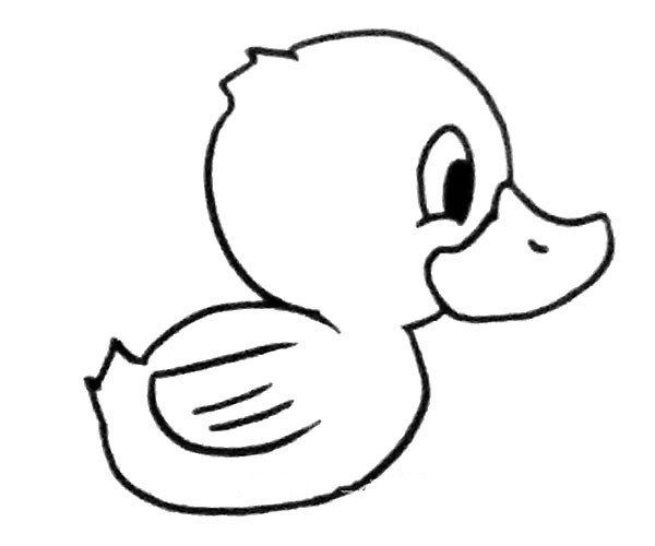 卡通小鸭子简笔画图片2