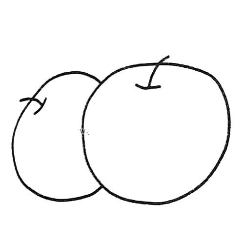 一组苹果简笔画图片