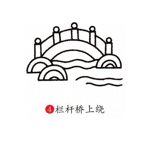 小桥流水风景怎么画