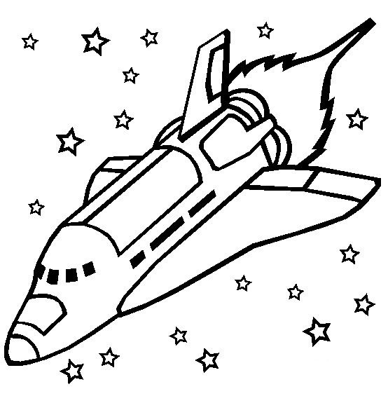 宇宙飞船简笔画 航天飞机简笔画图片