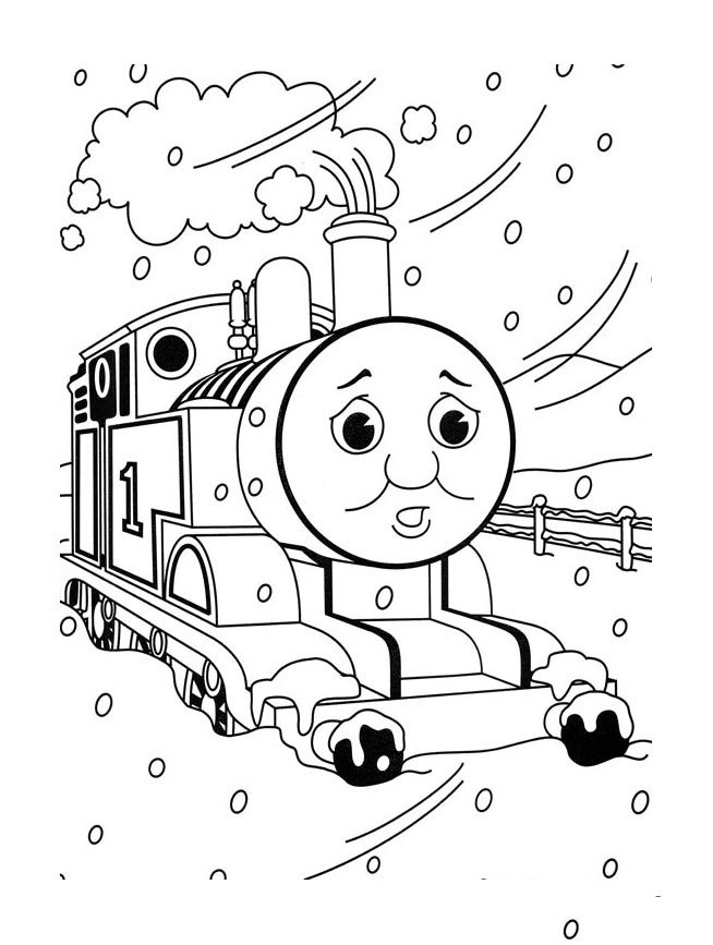 小火车托马斯简笔画图片2