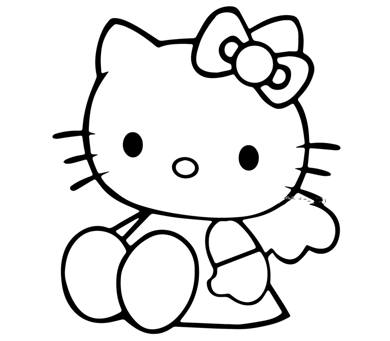cute-hello-kitty-coloring-page