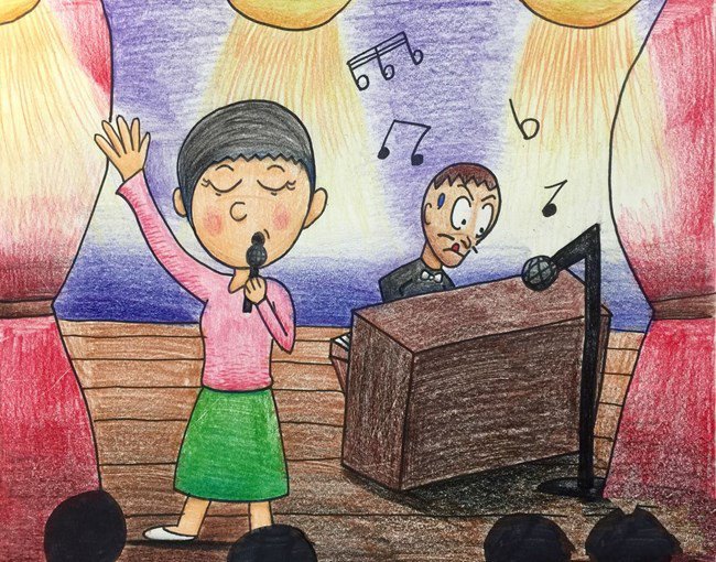 唱响节日的欢歌六一表演节目儿童画图片分享