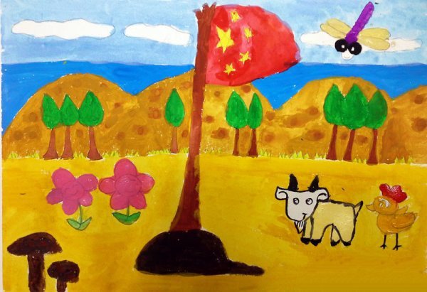 有意义的国庆假期,国庆节主题儿童画分享