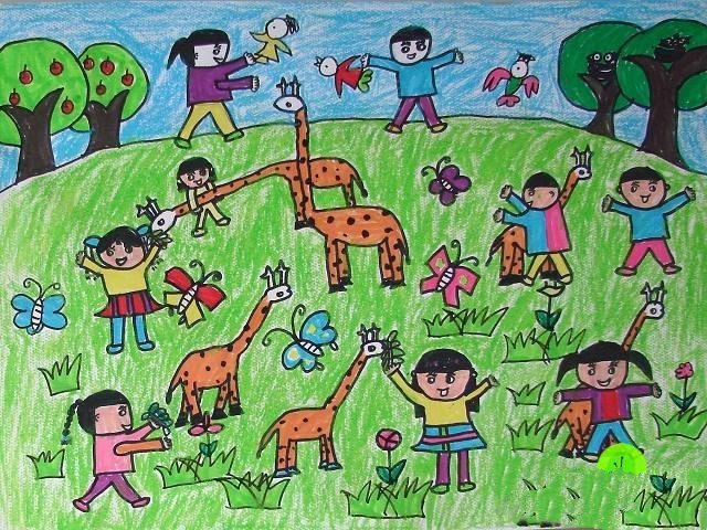 庆六一儿童画 儿童画图片