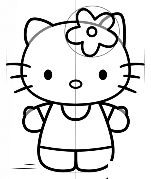 Hello Kitty简笔画教程