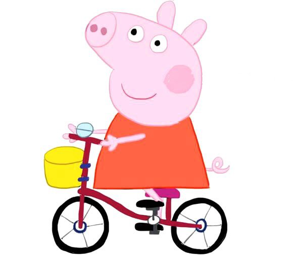 粉红小猪之小猪佩奇骑自行车