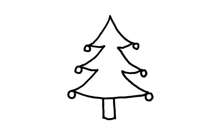 圣诞树简笔画图片5