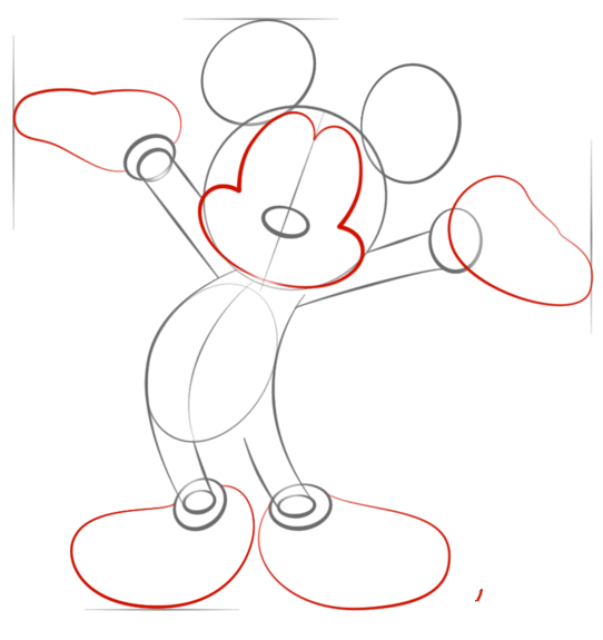 如何画米老鼠