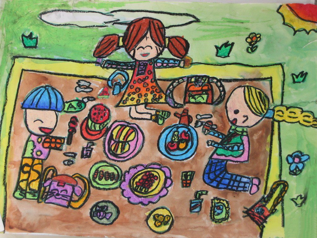 节日主题儿童画-不一样的端午