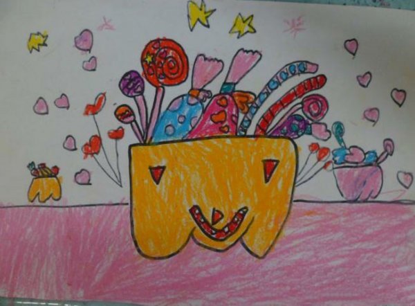 儿童画万圣节图片-万圣节糖果