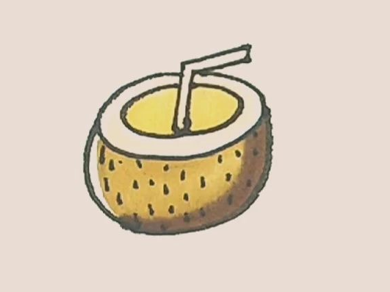 简笔画之椰子