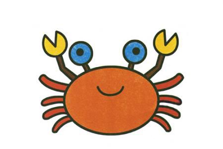 简单的动物简笔画 螃蟹