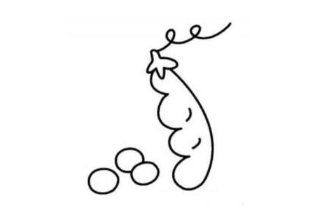 豌豆角简笔画