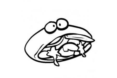 卡通烤肉串简笔画图片