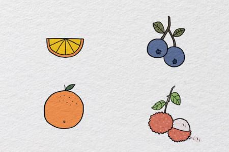一组水果简笔画教程