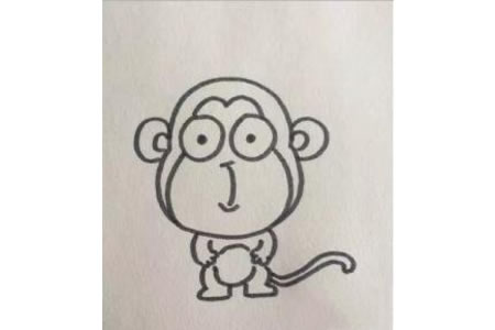简单的猴子简笔画