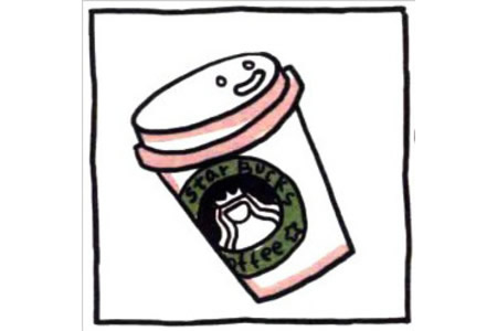 四步画出可爱简笔画 早晨的咖啡香