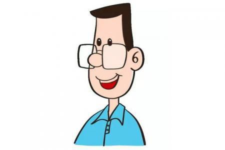 小头爸爸简笔画怎么画