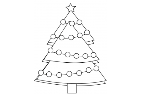 幼儿园圣诞树的画法