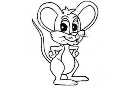卡通小老鼠简笔画