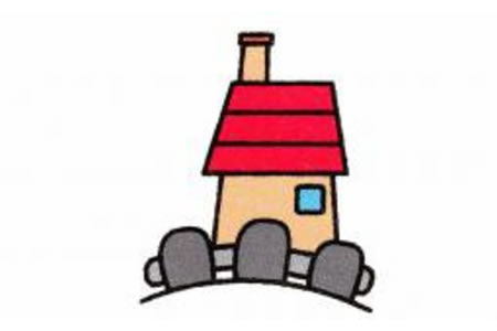 篱笆院简笔画画法