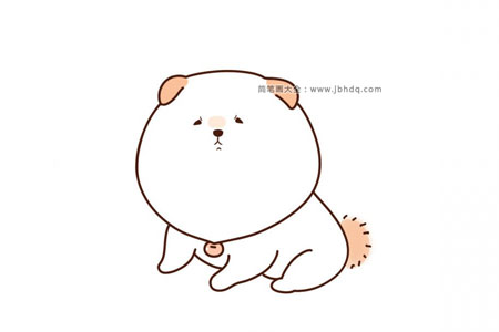 画一条胖胖的小狗