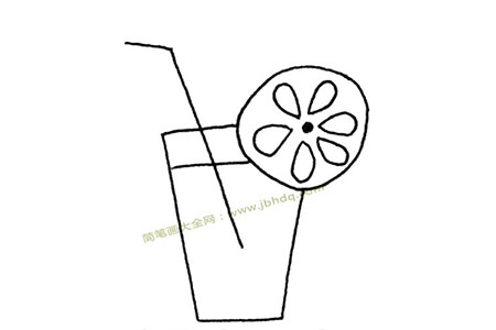 柠檬汁简笔画图片